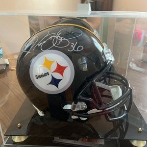 Jerome Bettis autographed helmet